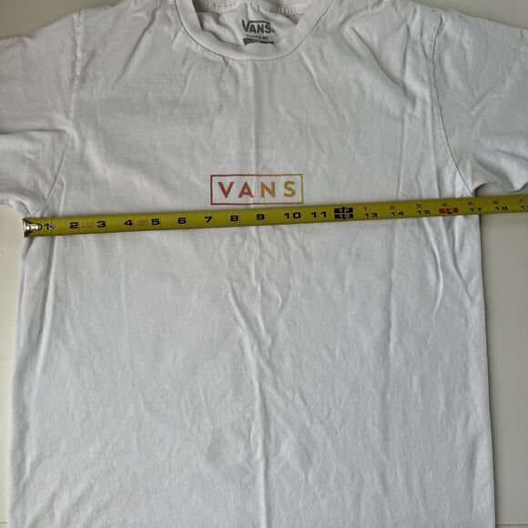 VANS Mens Classic Fit T-Shirt White Size Small - Picture 4 of 10